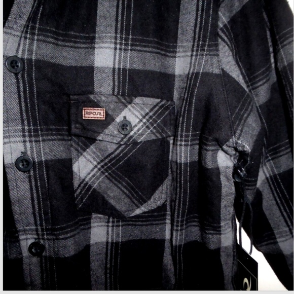 🎈FINAL Sale CURL HAYWARD HOODED SHERPA LINED COTTON FLANNEL SHIRT JACKET NEW - Picture 6 of 13